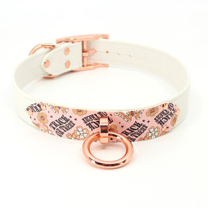 Retro Trick or Treat Classic Collar Collar Restrained Grace