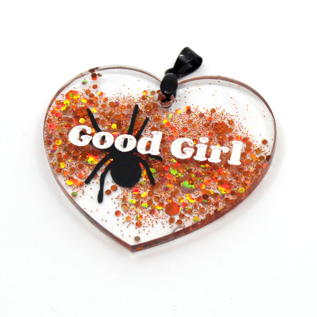 Halloween Praise Kink Collar Tag - Good Girl, Good Enby, or Good Boy Collar Tag Restrained Grace