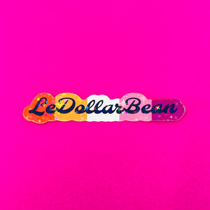 LeDollar Bean - Lesbian Pride Vinyl Sticker Sticker Restrained Grace