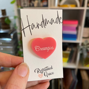 Fetish Heart Pins Pin Restrained Grace Creampies