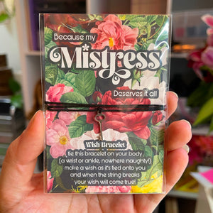 Because My Mistress Deserves it All - Key Wish Bracelet Bracelet Restrained Grace