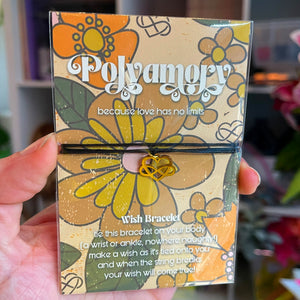 Because Love Has No Limits - Polyamory Symbol Wish Bracelet Bracelet Restrained Grace