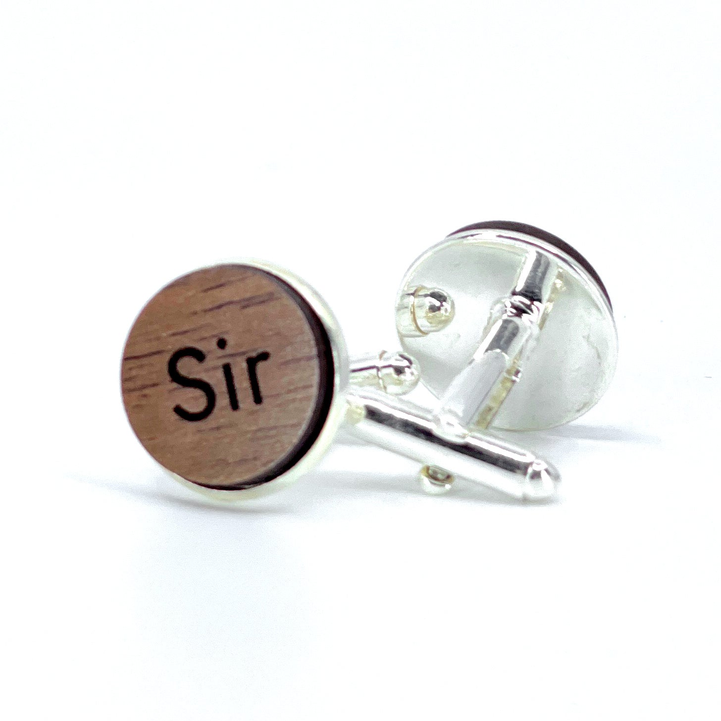 Personalized Wooden Cuff Links - Custom Dom Gift Cuff Links Restrained Grace