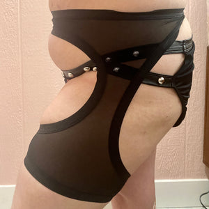 Cantiq LA - Mesh Garter in Black - XS-3XL Lingerie Cantiq LA