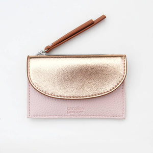 Caroline Gardner - Blush Pink & Rose Gold Cardholder Coin Purse Bags Caroline Gardner