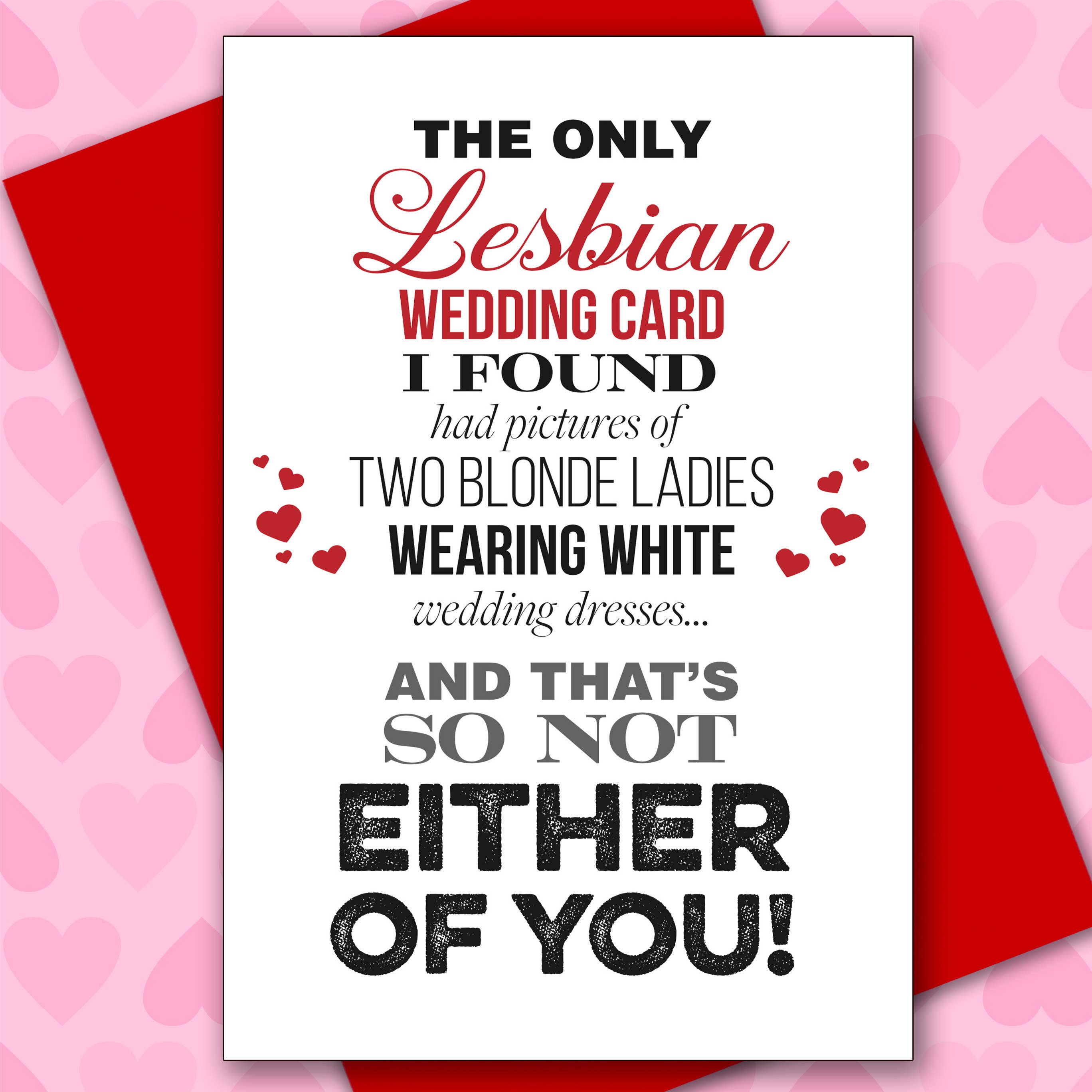 Kweer Cards / Peachy Kings - Lesbian Wedding Greeting Card Greeting Card Kweer Cards / Peachy Kings