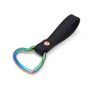 Design Your Own Leather Heart Keychain Keychain Restrained Grace