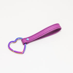 Design Your Own Leather Heart Keychain Keychain Restrained Grace