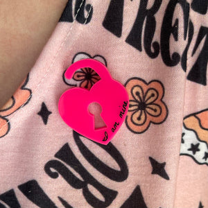 Self Owned Sub Club - I am Mine Acrylic Pin Pin Restrained Grace