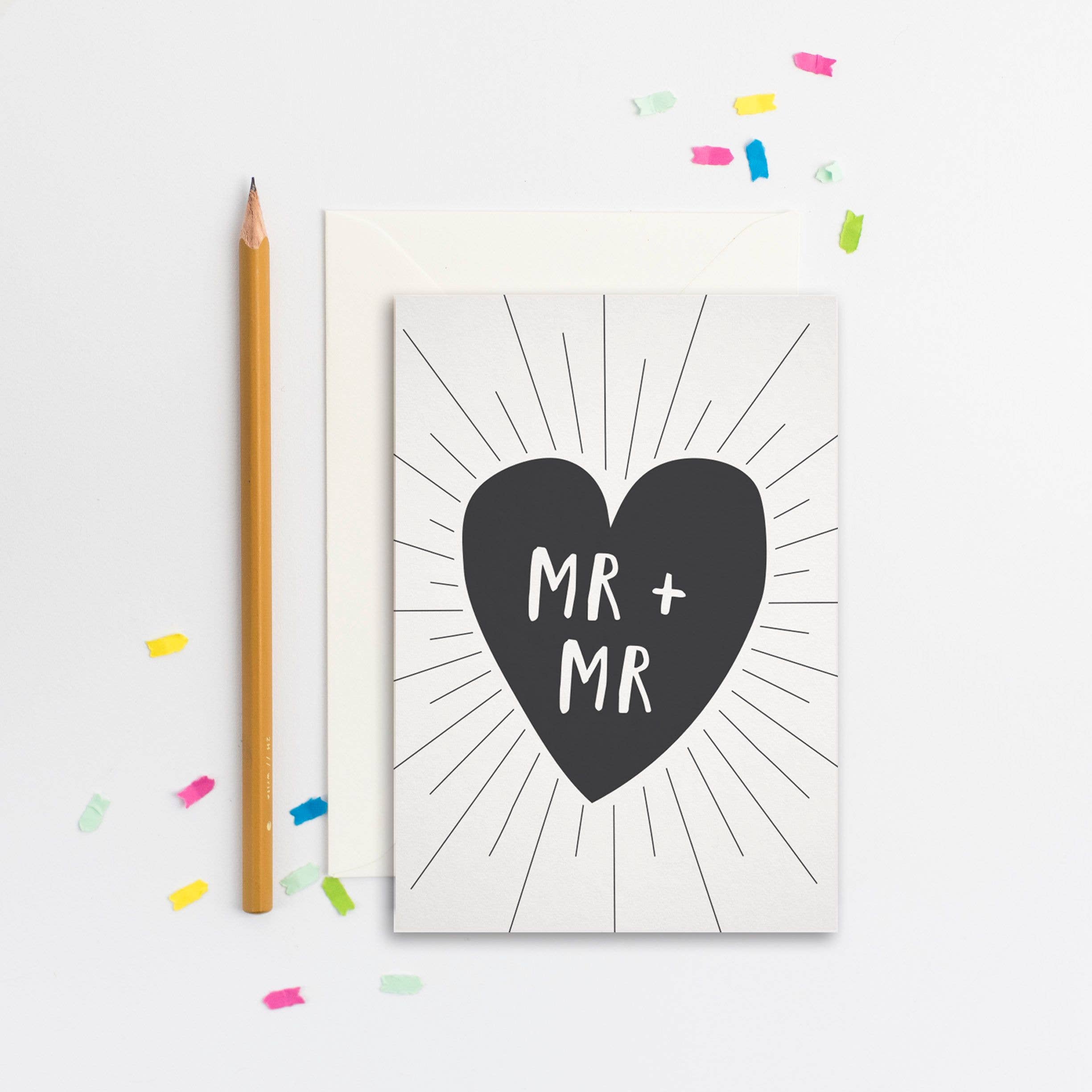 Natalie Alex Designs - Mr and Mr Card Greeting Card Natalie Alex Designs