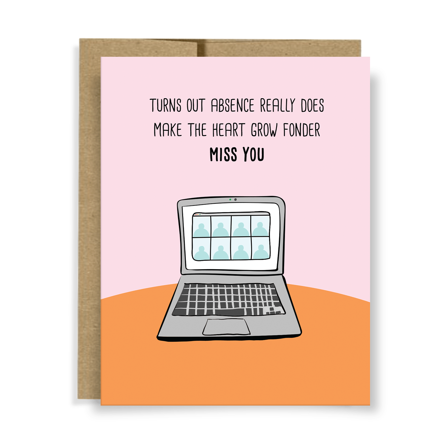 Neighborly Paper - Absence Makes The Heart Grow Fonder Greeting Card Greeting Card Neighborly Paper