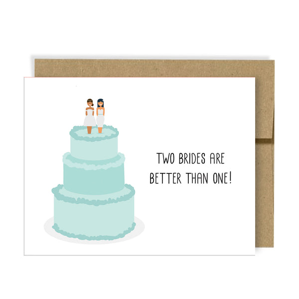 Neighborly Paper - Two Brides Are Better Than One! Card Greeting Card Neighborly Paper   