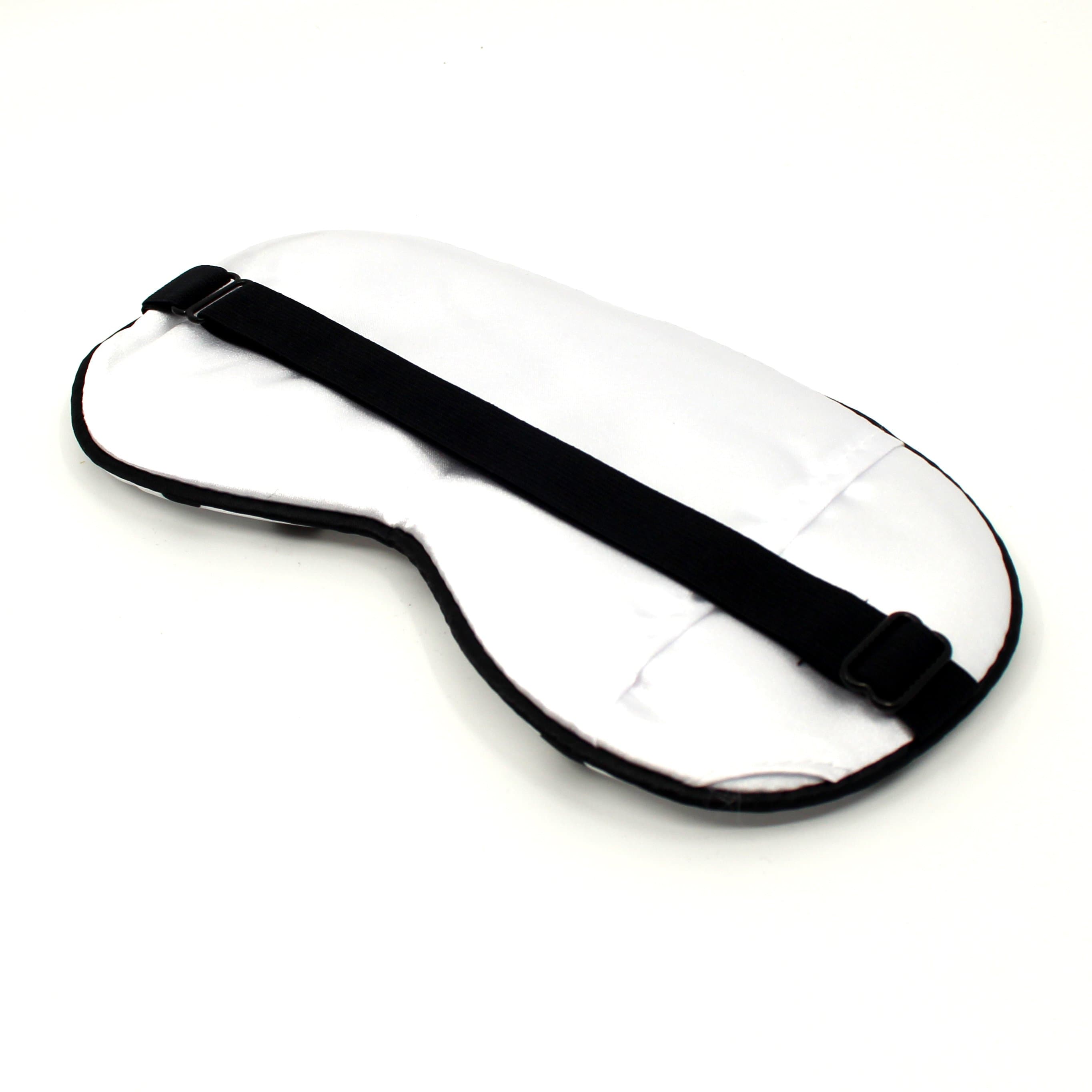 White with black polka dots sleep mask Blindfold Restrained Grace