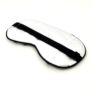 White with black polka dots sleep mask Blindfold Restrained Grace