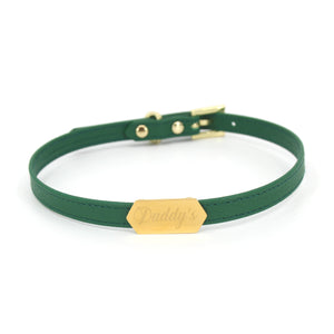 Design Your Own Engraved Plaque Mini BDSM Collar Collar Restrained Grace