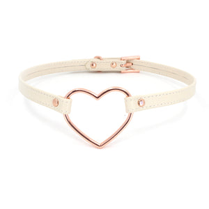 Design Your Own Heart Ring Mini BDSM Collar Collar Restrained Grace