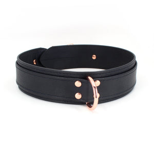 Design Your Own Bold 1.5" Leather Bondage Collar Collar Restrained Grace