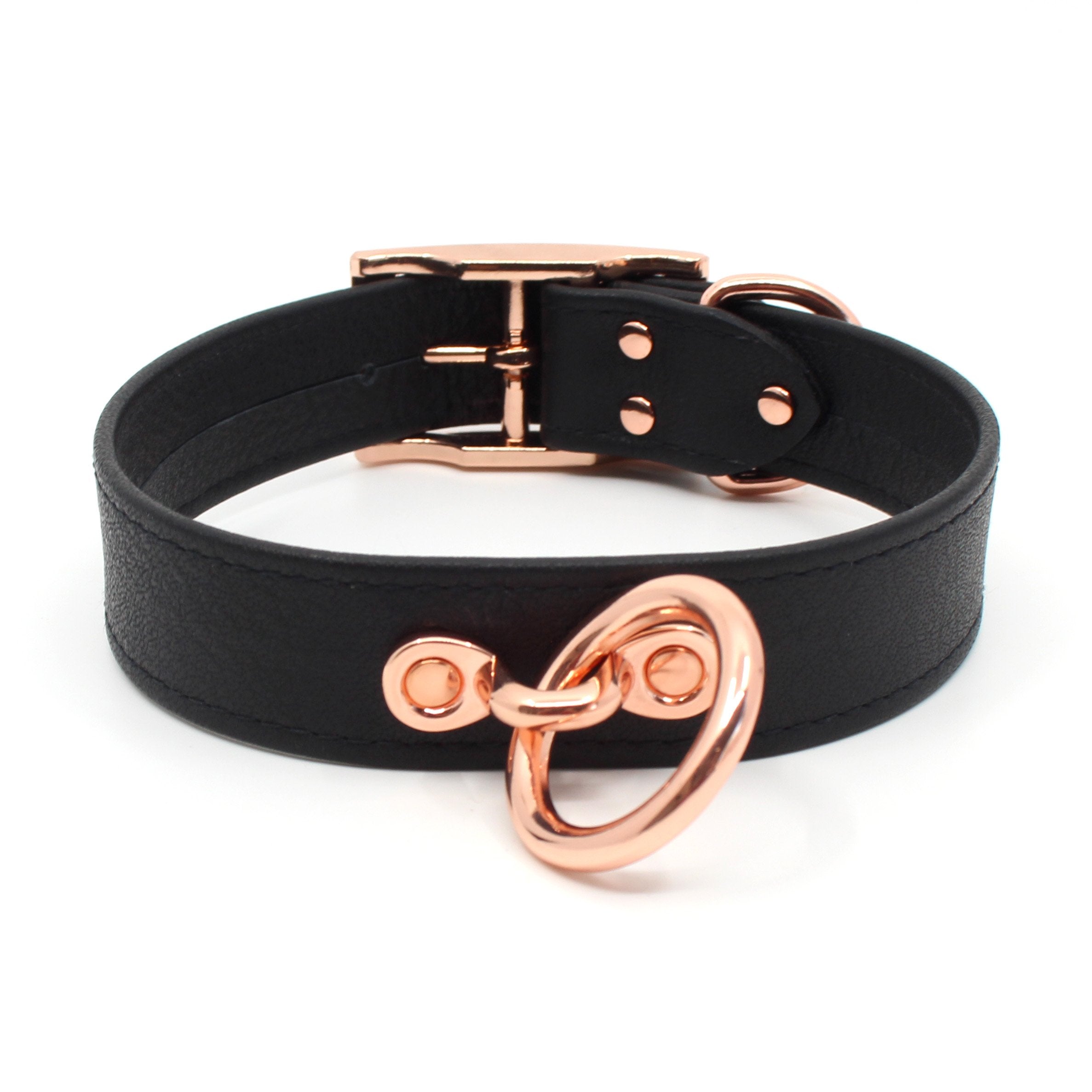 Design Your Own Classic Leather Bondage Collar Collar Restrained Grace
