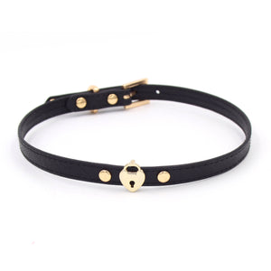 Design Your Own Heart Lock Charm Mini BDSM Collar Collar Restrained Grace