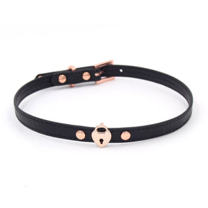 Design Your Own Heart Lock Charm Mini BDSM Collar Collar Restrained Grace