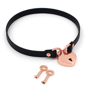Custom Locking Mini Collar - Submissive Necklace Collar Restrained Grace