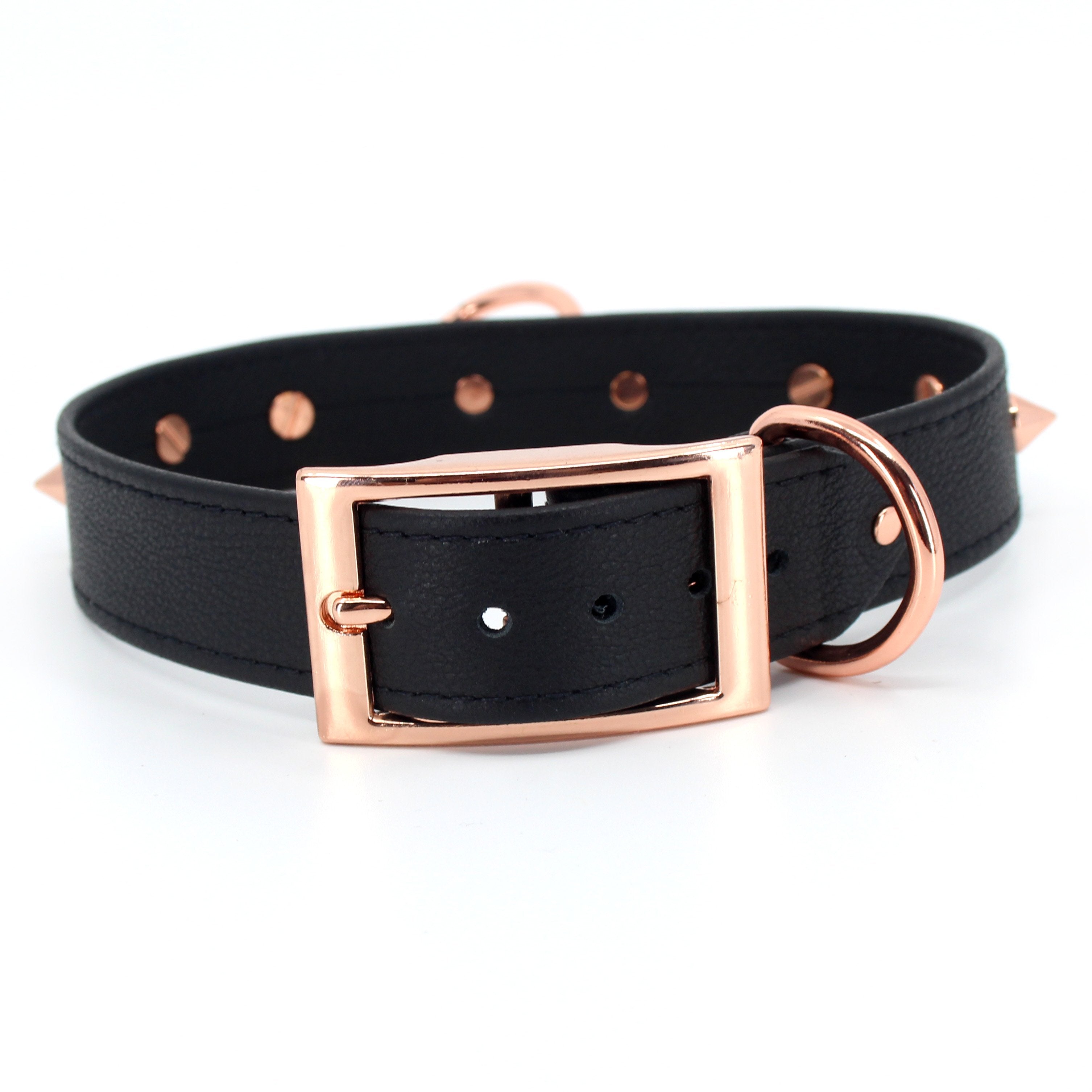 Design Your Own Spiked Classic BDSM Collar Collar Restrained Grace