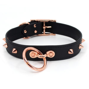 Design Your Own Spiked Classic BDSM Collar Collar Restrained Grace