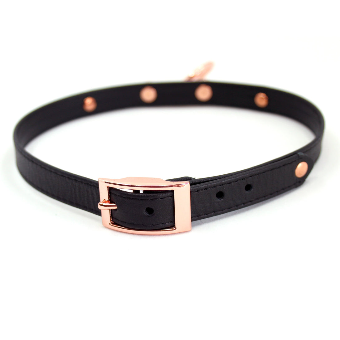 Design Your Own Petite Pattern Leather Bondage Collar Collar Restrained Grace   