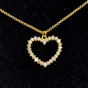 Pavé Heart Gold Filled Ultra Discreet Day Collar Day Collar Restrained Grace