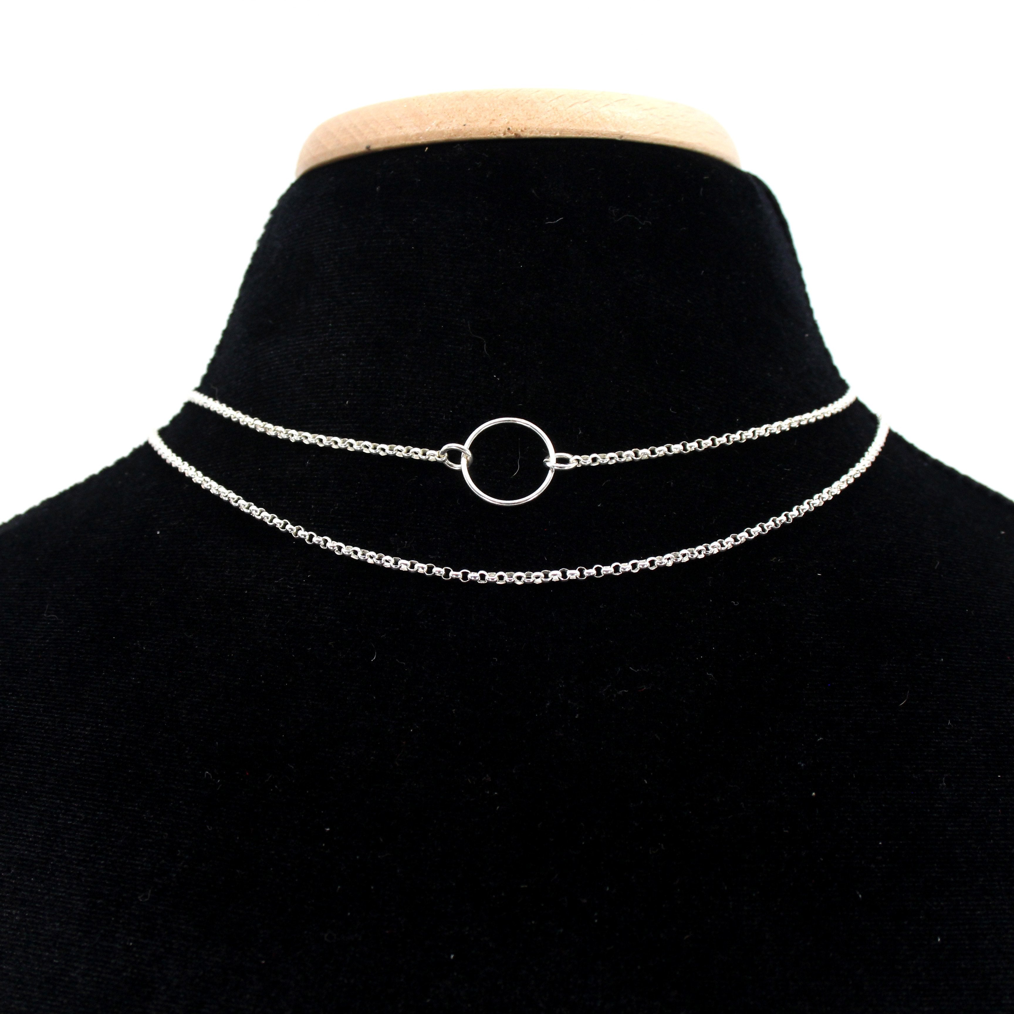 Ultra Discreet Double Layer Ring of O Day Collar - BDSM Day Collar Day Collar Restrained Grace