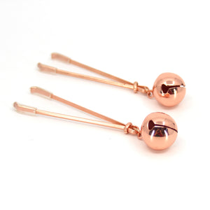 With Bells On - Nipple Clamps Nipple Clamps Restrained Grace Rose Gold
