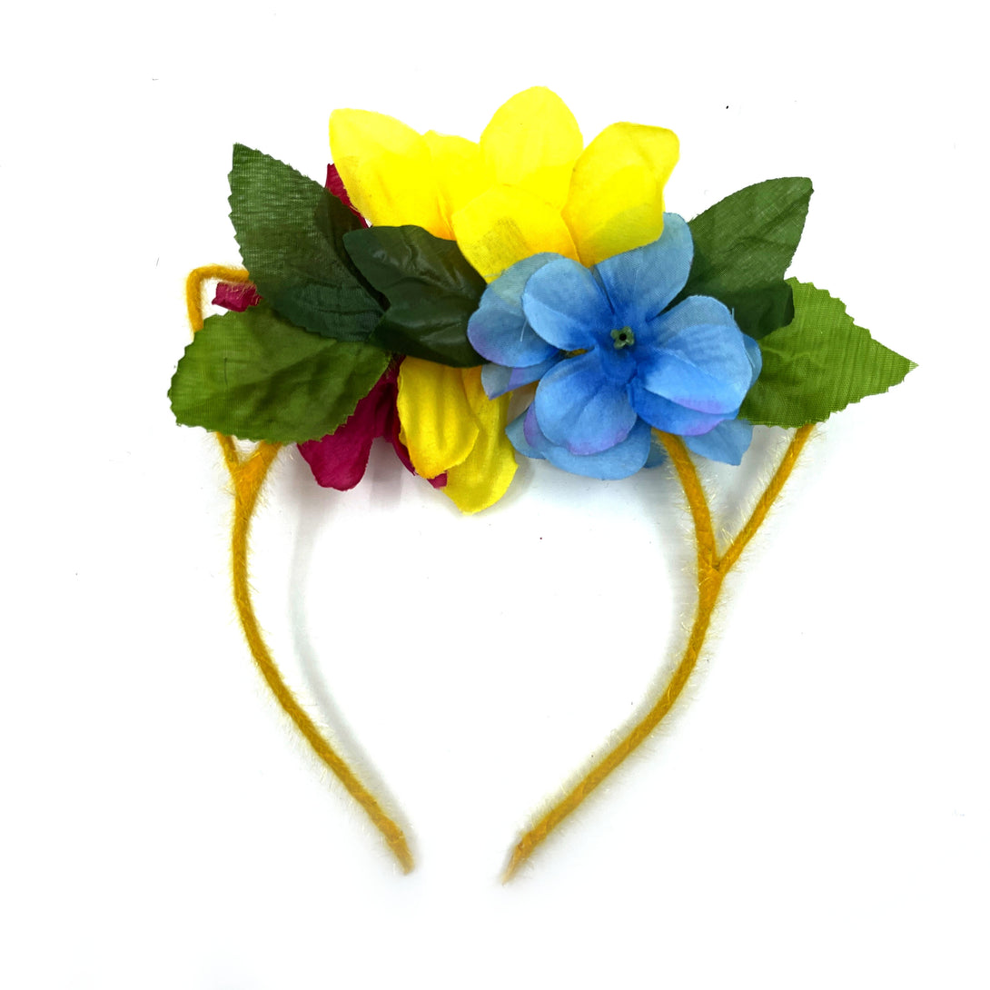 Floral Cat Ears Headband - Pansexual #2 Tiara Restrained Grace   