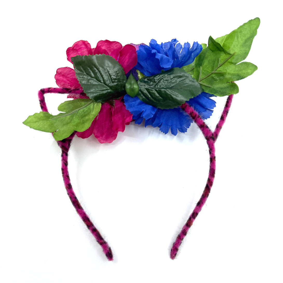 Floral Cat Ears Headband - Bisexual #2 Tiara Restrained Grace   