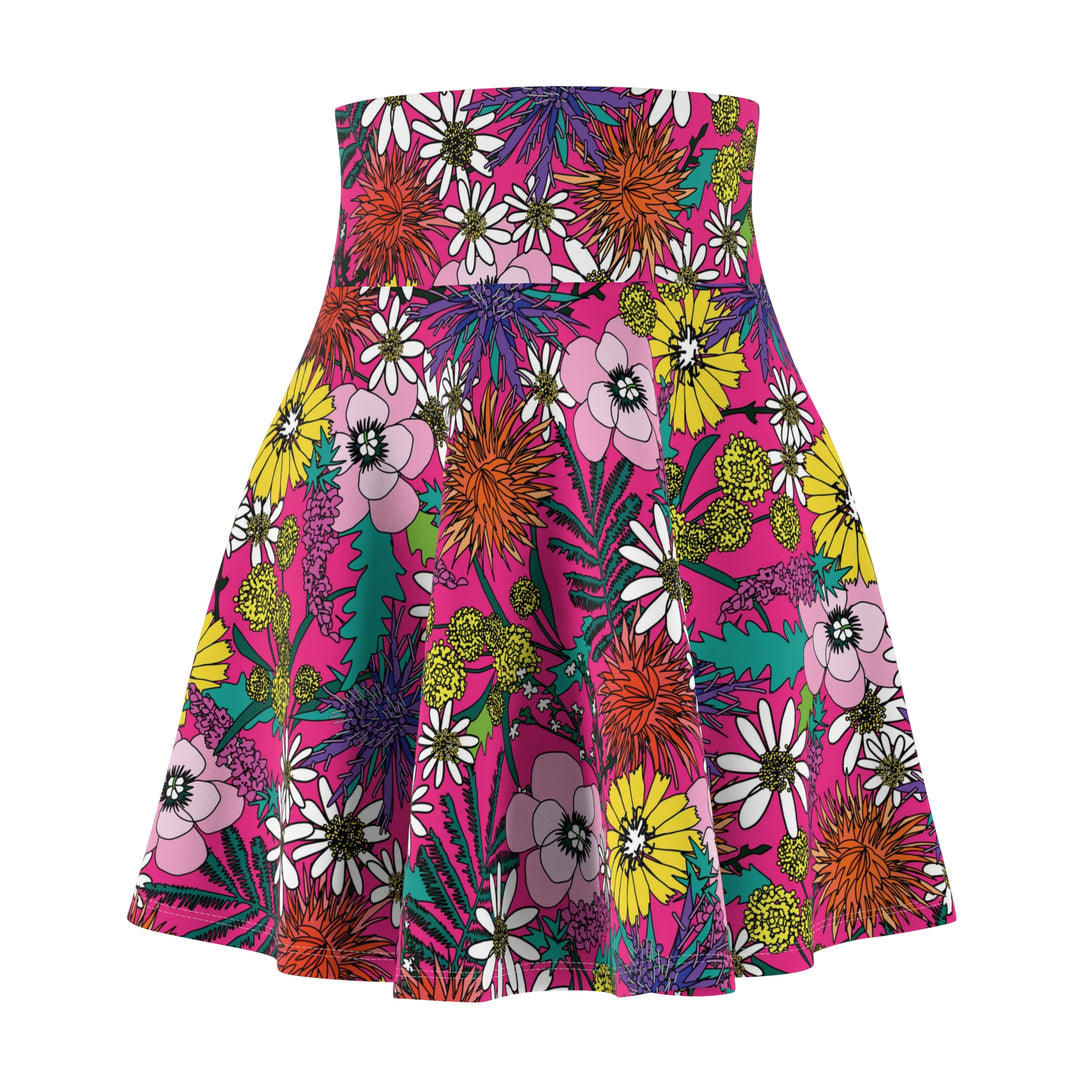 Vivid Vintage Floral Swing Skirt Skirt Restrained Grace   