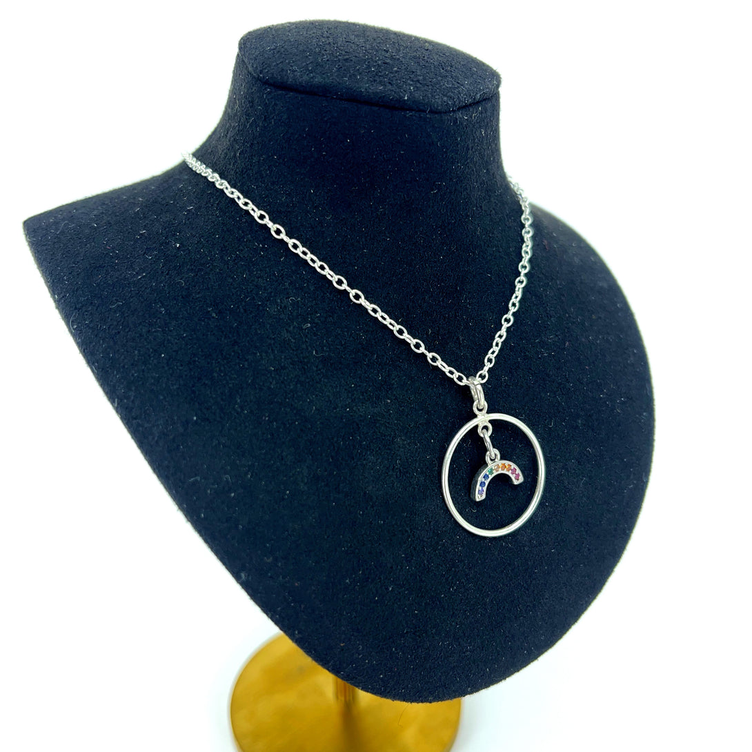 Gay Pride Ring of O Day Collar - Ultra Discreet BDSM Day Collar Day Collar Restrained Grace   