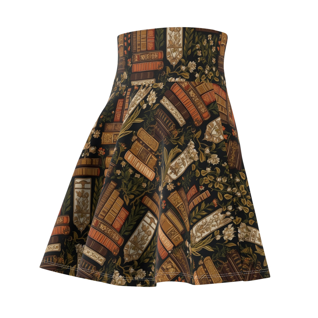 Dark Academia Floral Swing Skirt Skirt Restrained Grace   