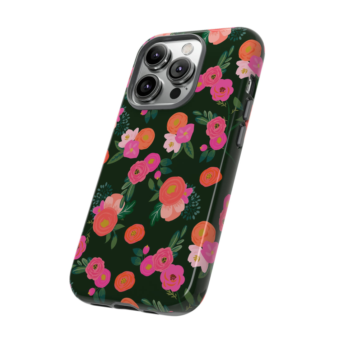 Miss Kit Floral Tough Phone Case Phone Case Restrained Grace   