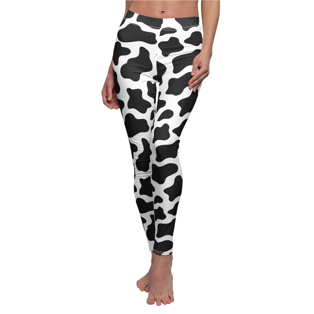 Cow Print Soft Touch Leggings Leggings Restrained Grace   