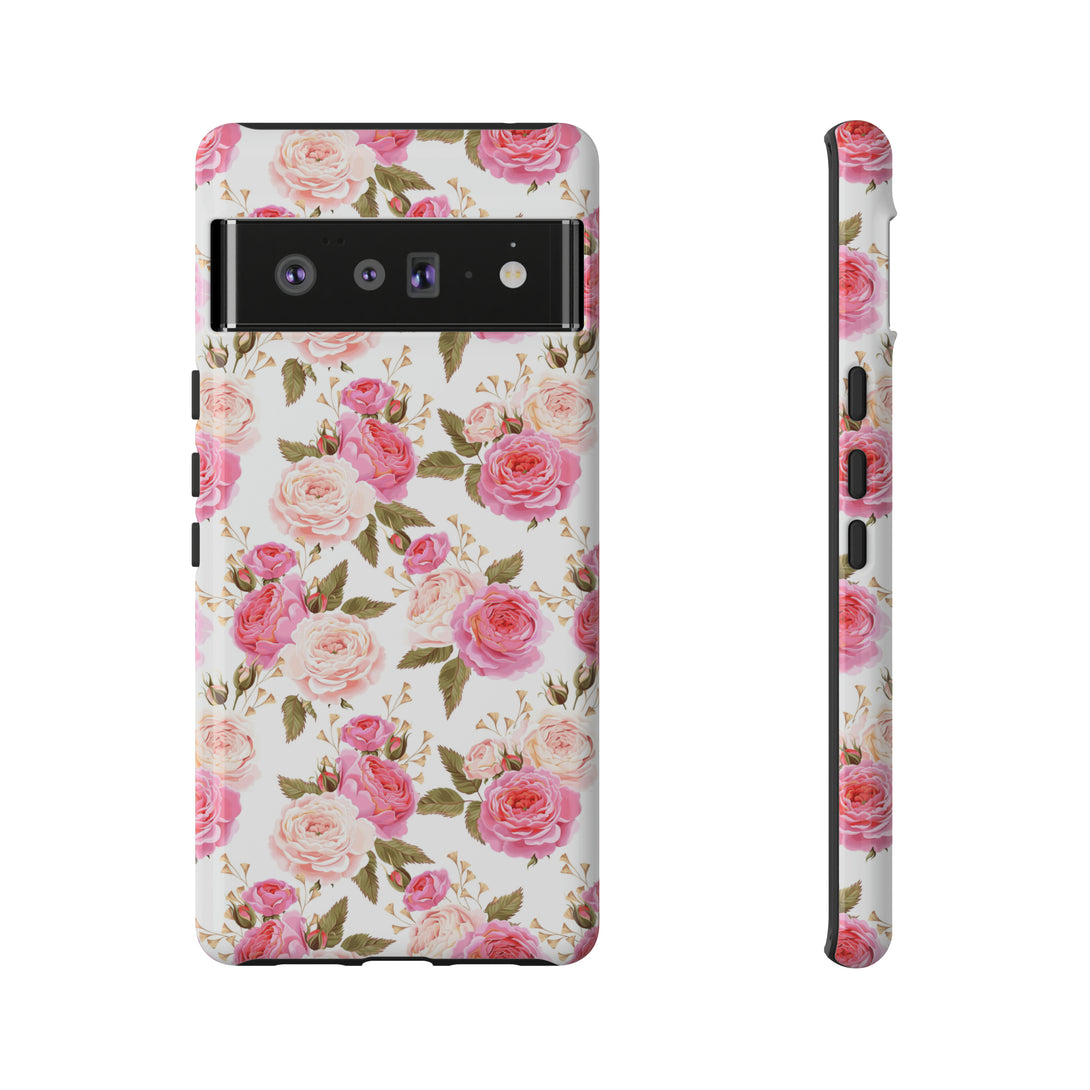 Cabbage Rose Floral Cottagecore Phone Case Phone Case Restrained Grace   