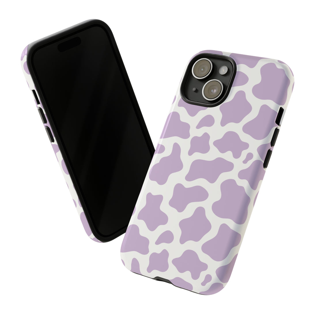 Lavender Cow Phone Case Phone Case Restrained Grace iPhone 15 Glossy 
