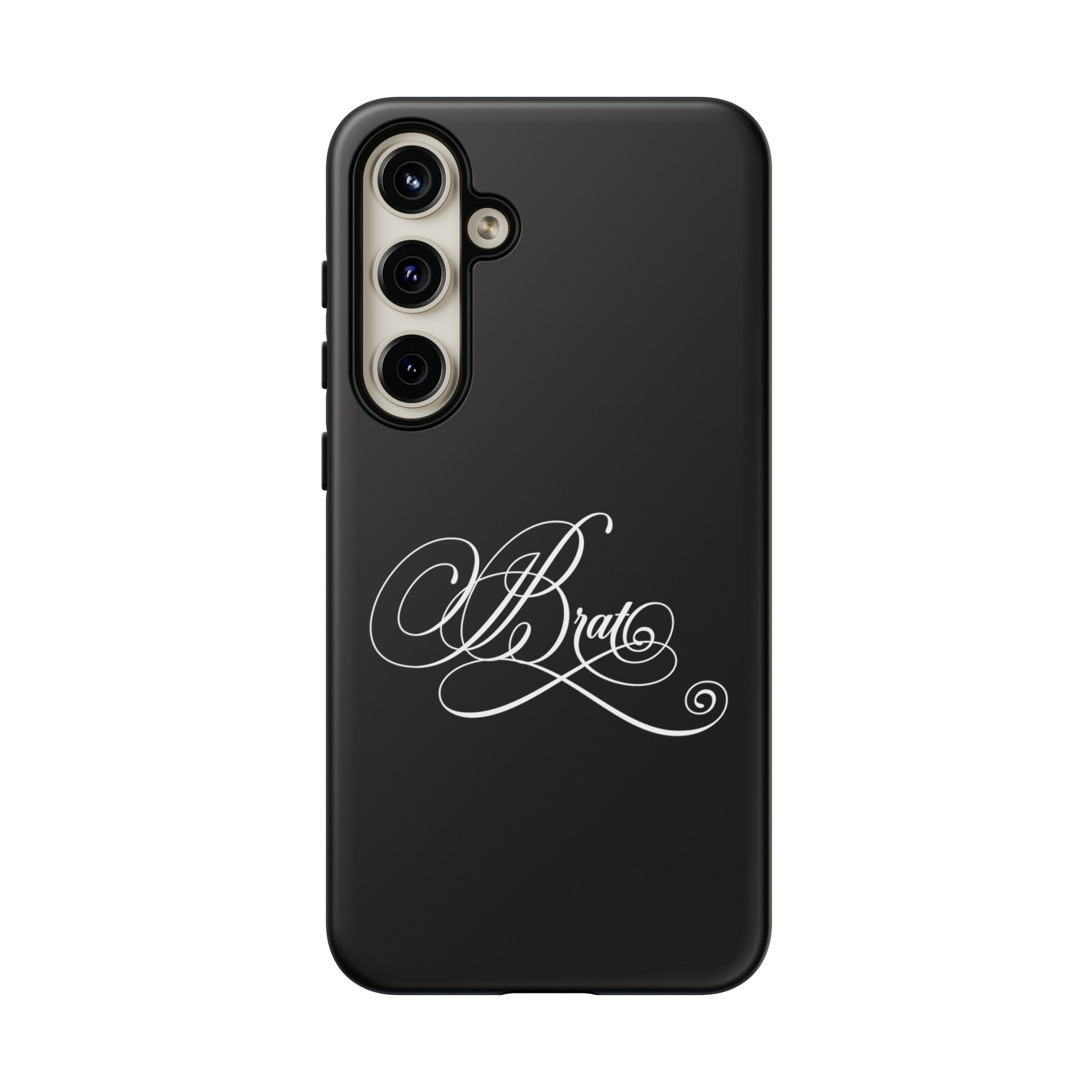 Brat Calligraphy Phone Case Phone Case Restrained Grace Samsung Galaxy S24 Plus Matte 