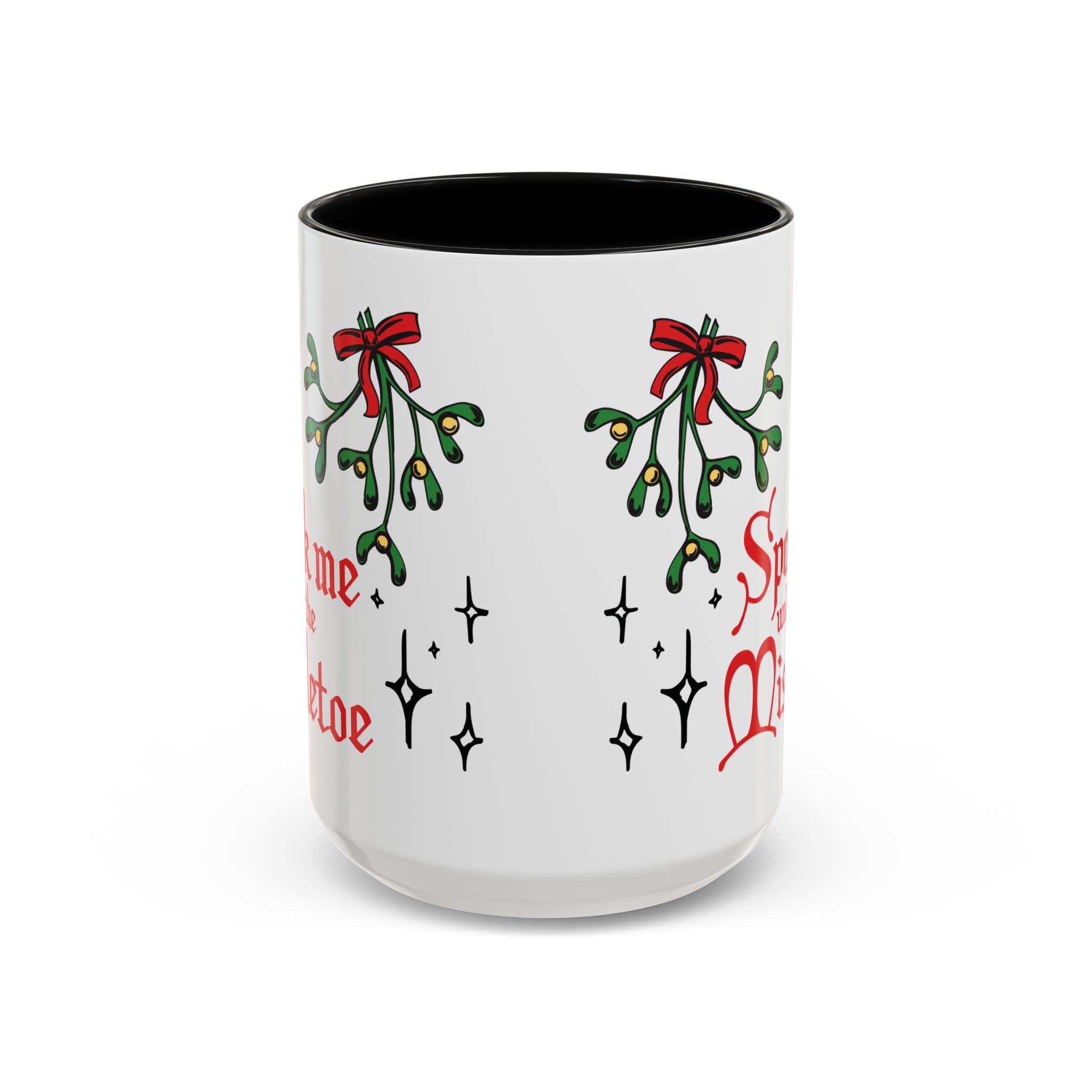 Spank Me Under the Mistletoe - Retro Christmas Mug Mug Restrained Grace   