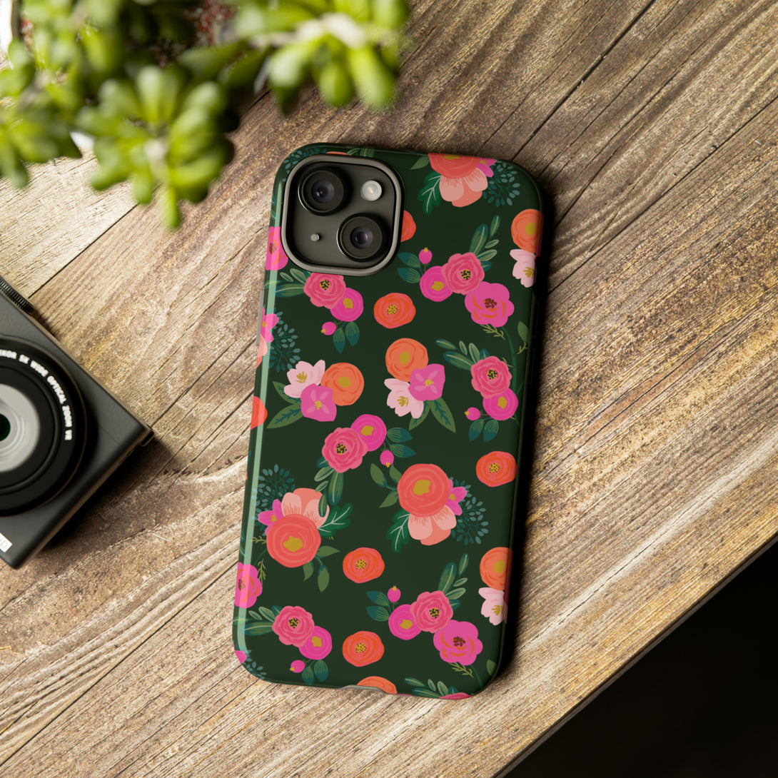 Miss Kit Floral Tough Phone Case Phone Case Restrained Grace   