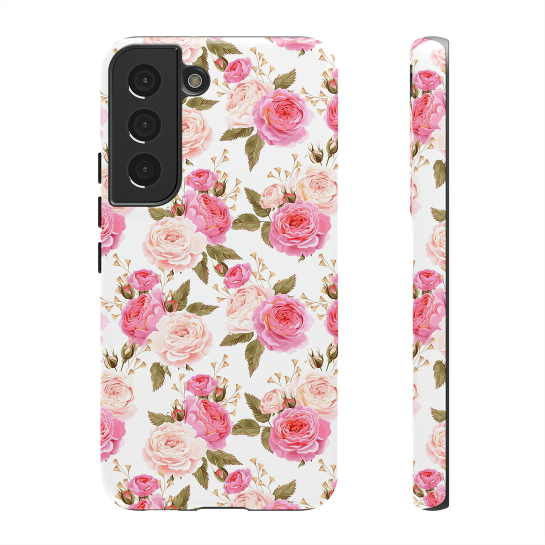 Cabbage Rose Floral Cottagecore Phone Case Phone Case Restrained Grace   