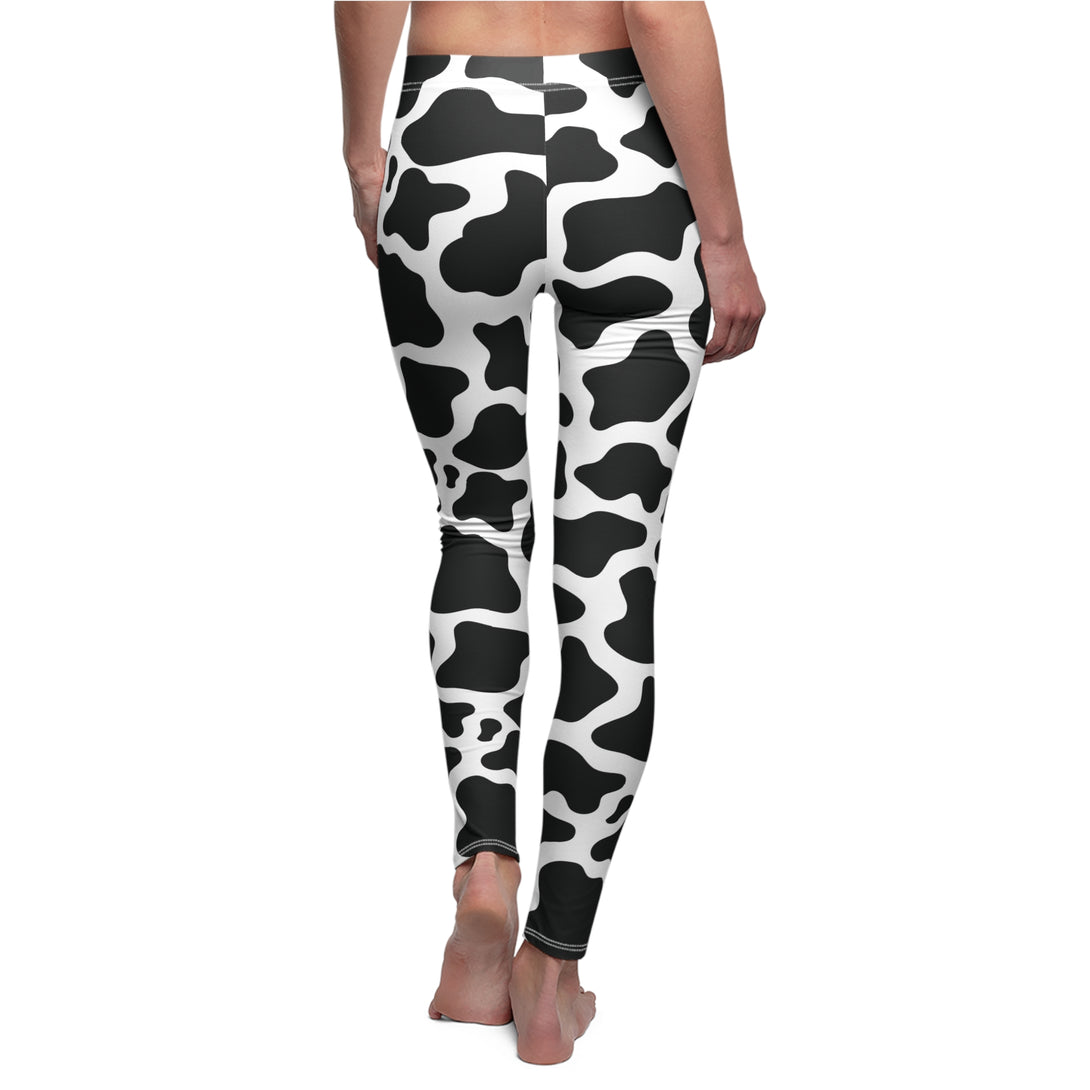 Cow Print Soft Touch Leggings Leggings Restrained Grace   