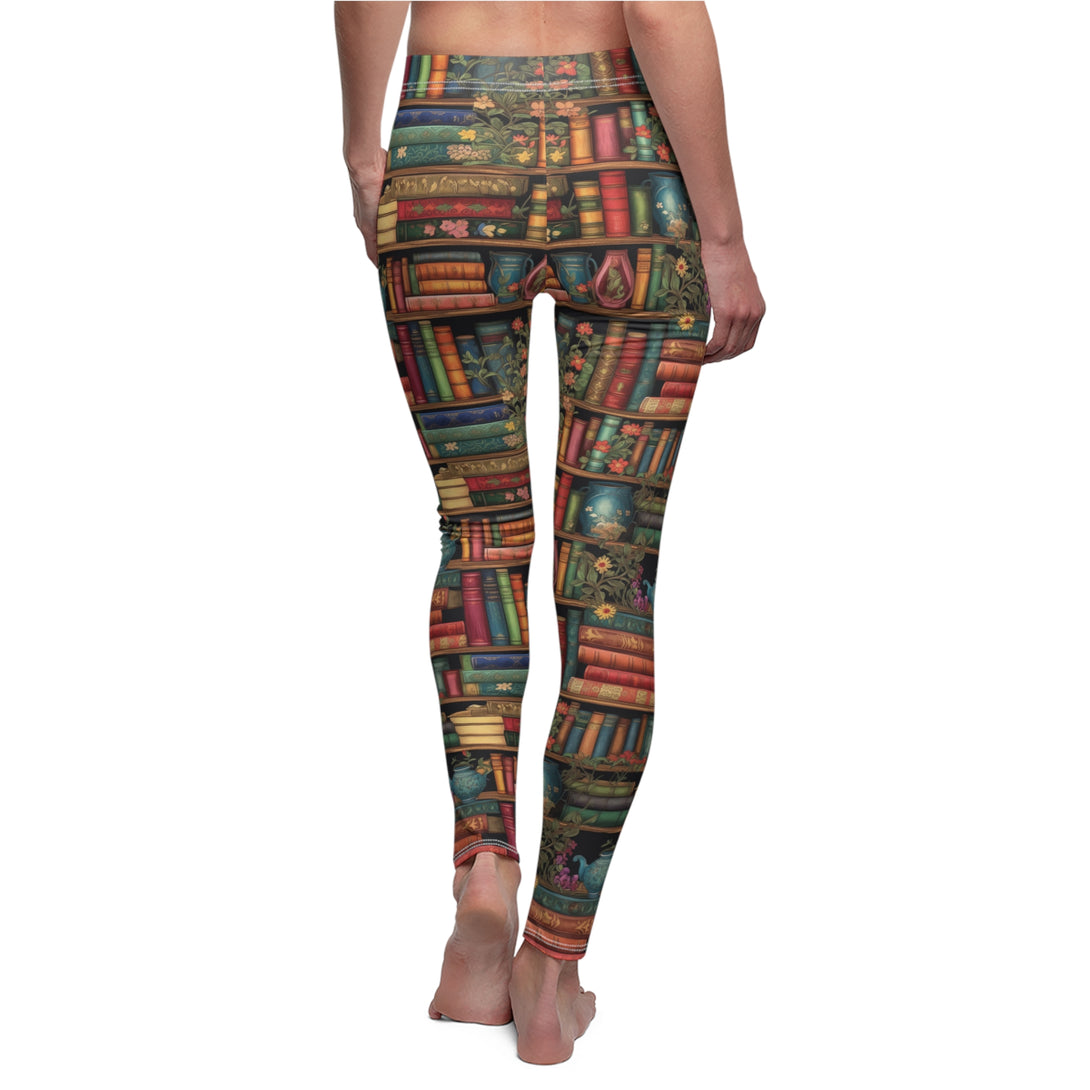 Beautiful Bookshelf Soft Touch Leggings Leggings Restrained Grace   