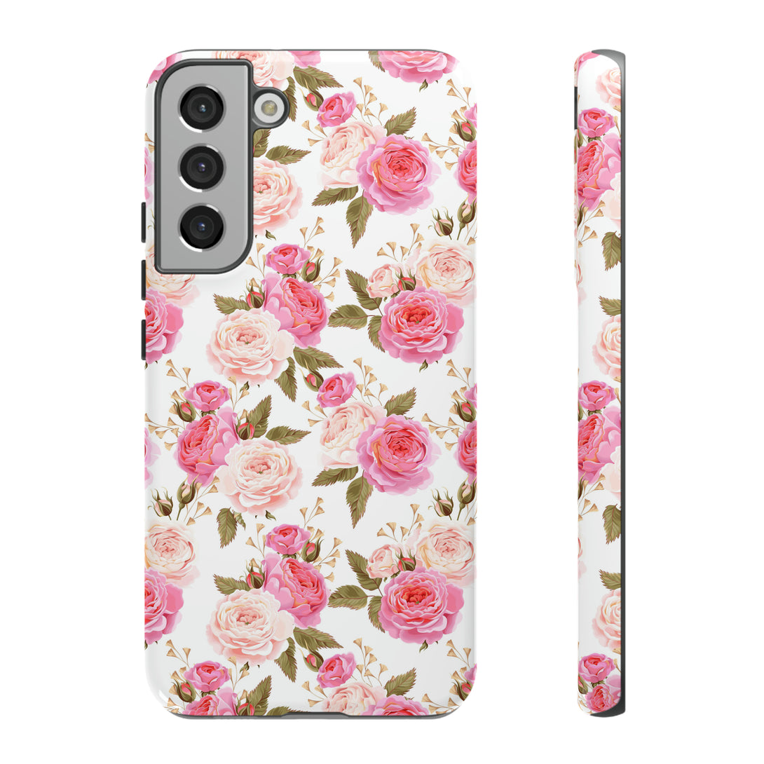 Cabbage Rose Floral Cottagecore Phone Case Phone Case Restrained Grace   