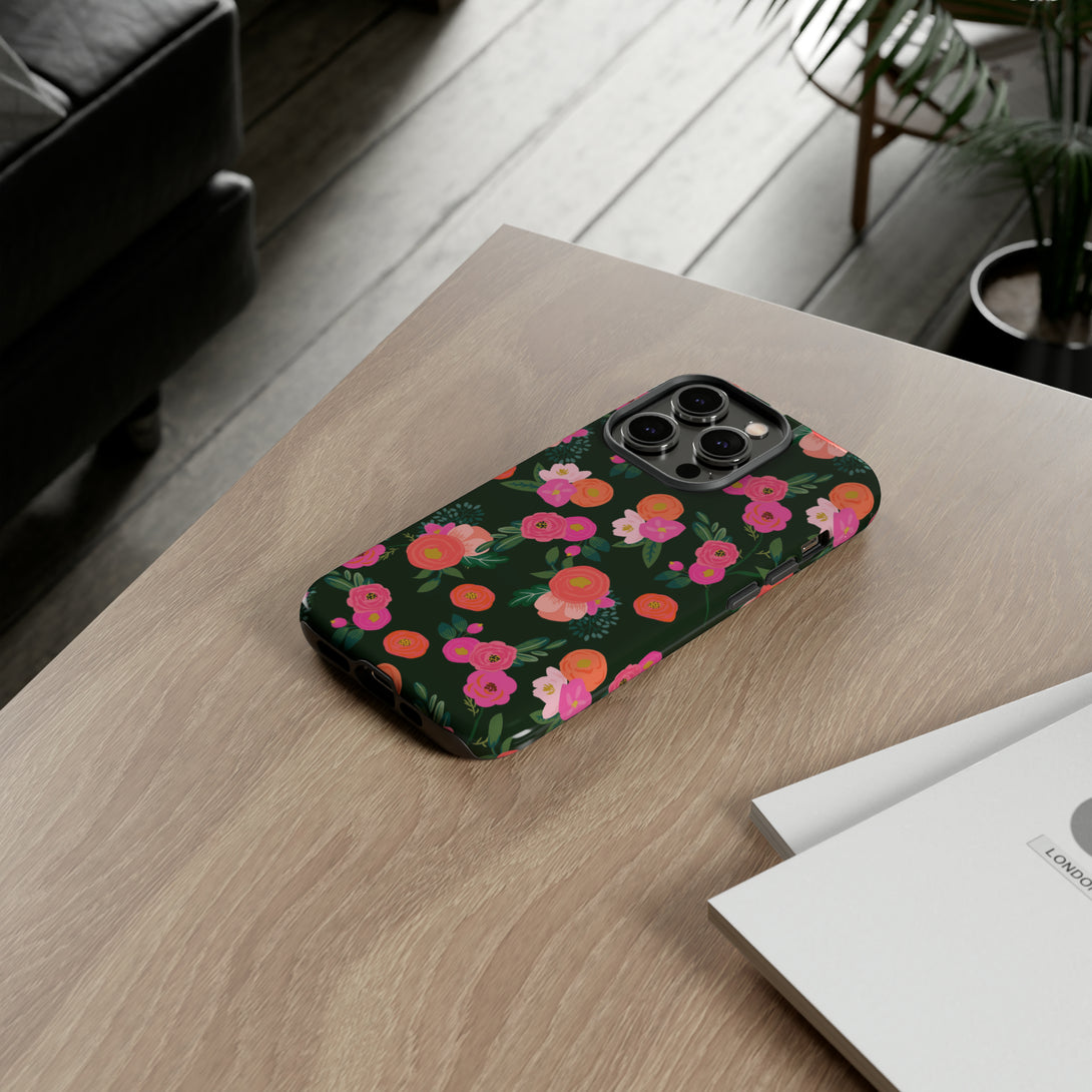 Miss Kit Floral Tough Phone Case Phone Case Restrained Grace   