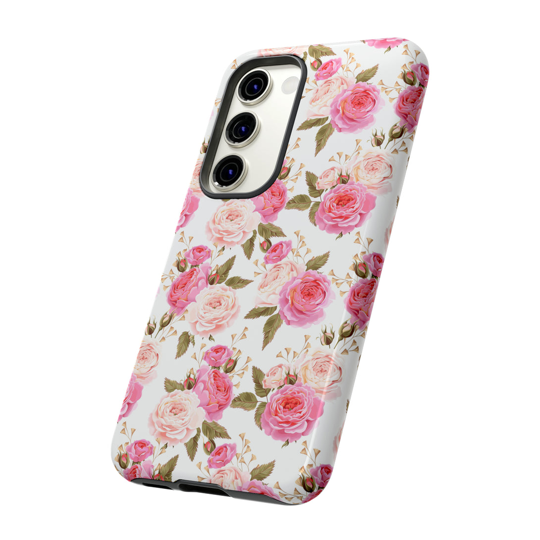 Cabbage Rose Floral Cottagecore Phone Case Phone Case Restrained Grace   