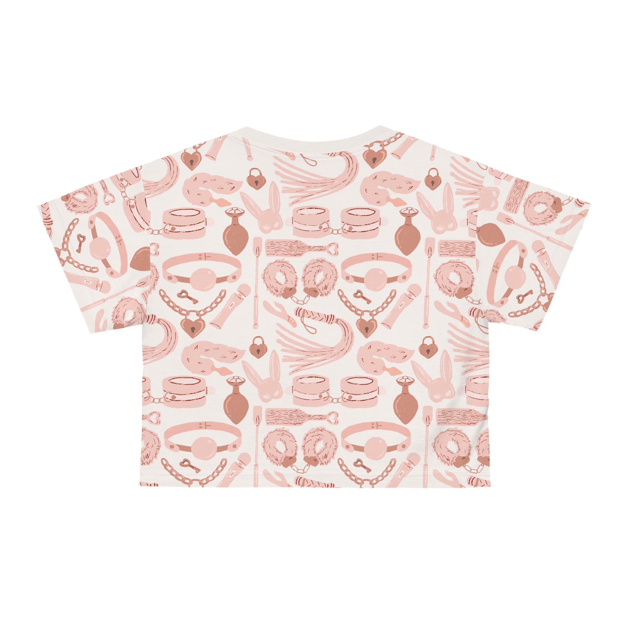 Blush Pink Kink Crop Tee Crop Top Restrained Grace   